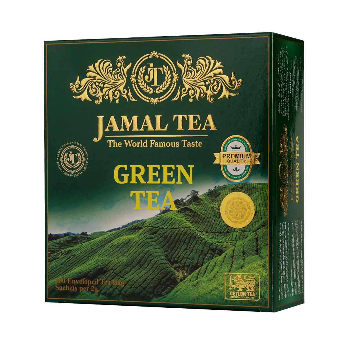 Чай зеленый 100 пакетиков